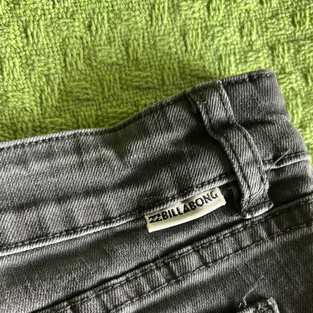 Billabong Gray Distressed Denim Shorts - Picture 6 of 6